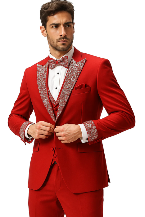 Red Prom Tuxedo