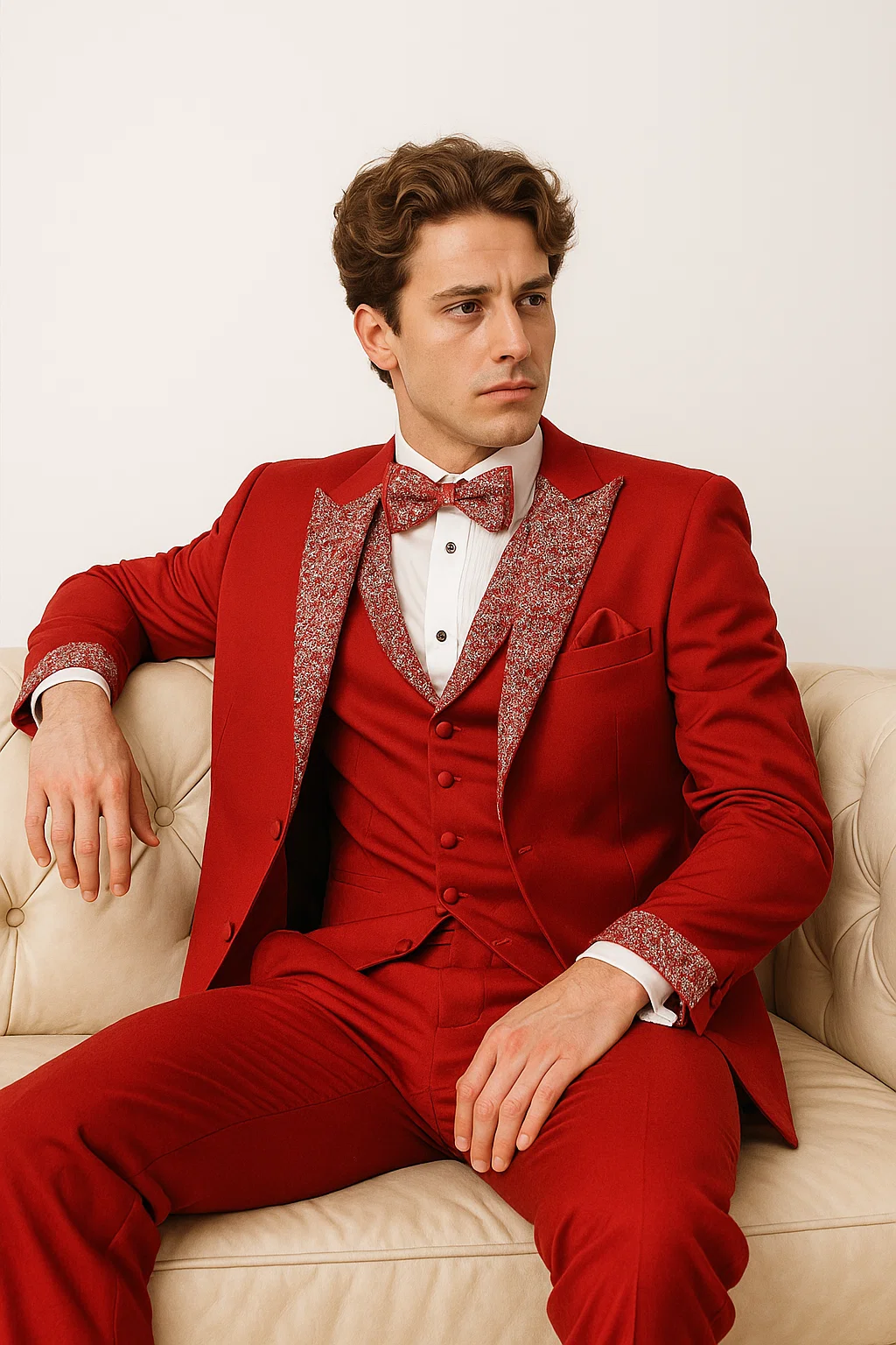 Red Prom Tuxedo