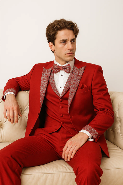 Red Prom Tuxedo