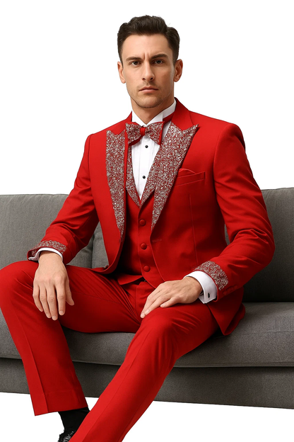 Red Prom Tuxedo