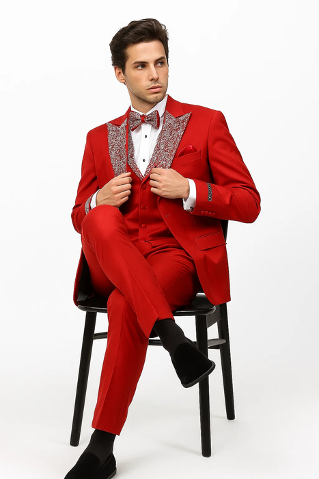 Red Prom Tuxedo