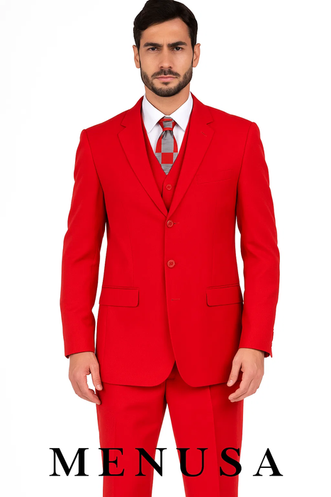  Red Fashion Suit 