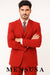 Beautiful  Men's Red Fashion Dress With Nice Cut Smooth Soft Fabric Available in 2 or 3 Buttons Style Regular Classic Cut