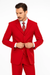 Beautiful  Men's Red Fashion Dress With Nice Cut Smooth Soft Fabric Available in 2 or 3 Buttons Style Regular Classic Cut