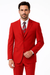 Beautiful  Men's Red Fashion Dress With Nice Cut Smooth Soft Fabric Available in 2 or 3 Buttons Style Regular Classic Cut