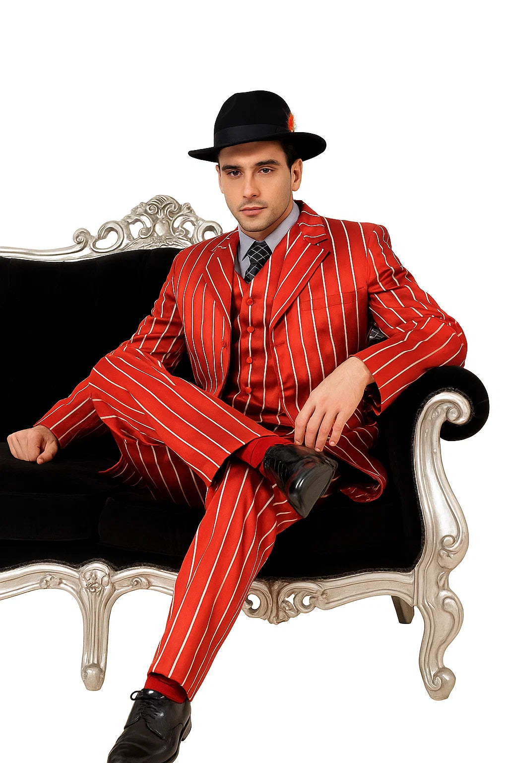  Red & White Pinstripes 