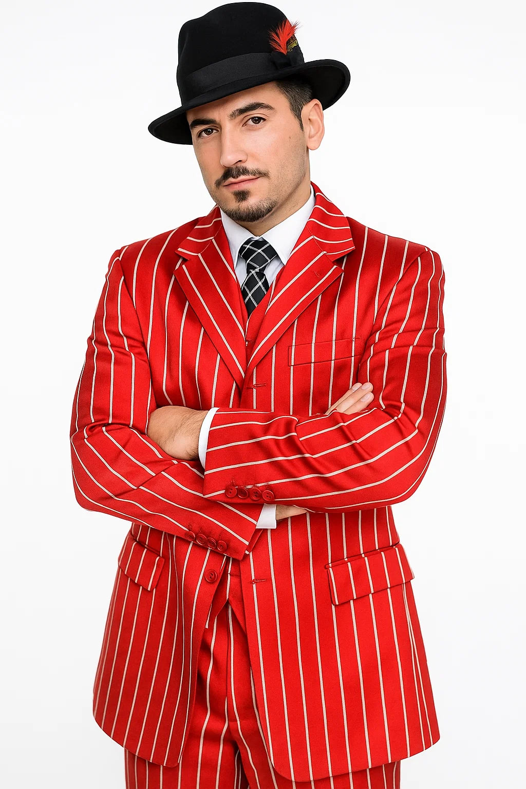  Red &amp; White Pinstripes 