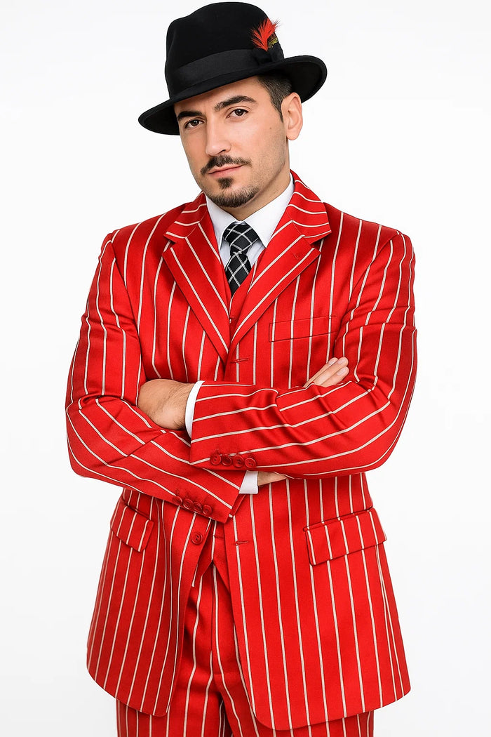  Red &amp; White Pinstripes 