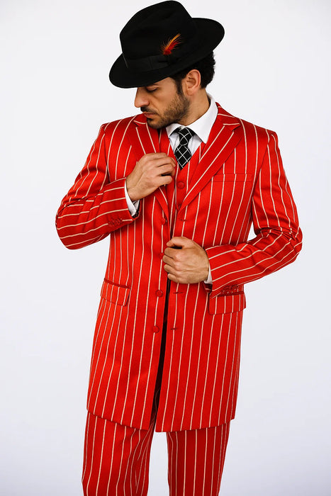  Red &amp; White Pinstripes 