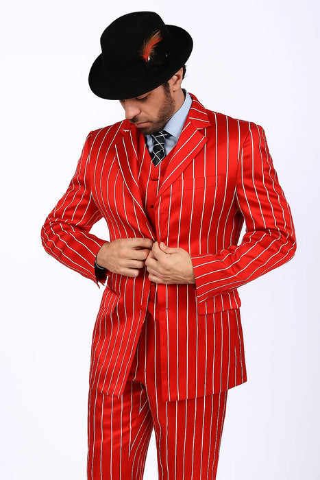  Red &amp; White Pinstripes 