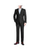 Renoir Suits - Renoir Fashion Mens Black Classic Fit 2-piece Suit