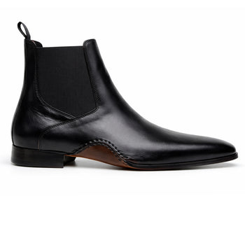 Belvedere Rocco Black Genuine Crocodile Leather Loafer