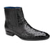 Belvedere Roger Ostrich Quill Dress Boot – Black