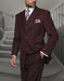 Mens Ron Burgundy Anchorman Vested Suit