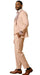 Rose Gold Prom Tuxedo - Perfect Wedding Suit Vested Rhinestone Lapelled