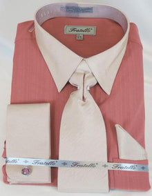 Rose Multi Colorful Men'S Dress Shirt