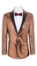 Rose Gold ~ Pinkish Sequin Shiny Men'S Blazer + Matching Bowtie