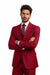 Rossi Man BOND RM1777 Slim Fit 3-Piece Red Suit – Modern Tailored Suit for Men