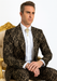 Rossi Man LEO RM1901 – Gold & Black Designer Tuxedo for Men | Slim Fit