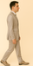Rossi Man LEO RM1622 – Off-White Slim Fit 3-Piece Designer Suit for Men