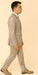 Rossi Man LEO RM1622 – Off-White Slim Fit 3-Piece Designer Suit for Men
