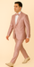 Rossi Man LEO RM1641 – Pink Shimmer Slim Fit 3-Piece Suit for Men