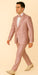 Rossi Man LEO RM1641 – Pink Shimmer Slim Fit 3-Piece Suit for Men
