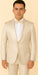 Rossi Man LEO RM1642 – Off-White Shimmer Slim Fit 3-Piece Suit for Men