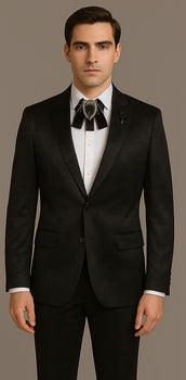 Rossi Man Leo RM1907 – Men's Modern Slim Fit 2-Piece Suit | Stylish Formal