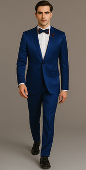 Rossi Man Leo Suit RM1906 – Modern Slim Fit 2-Piece Suit for Men | Stylish Formal Wear