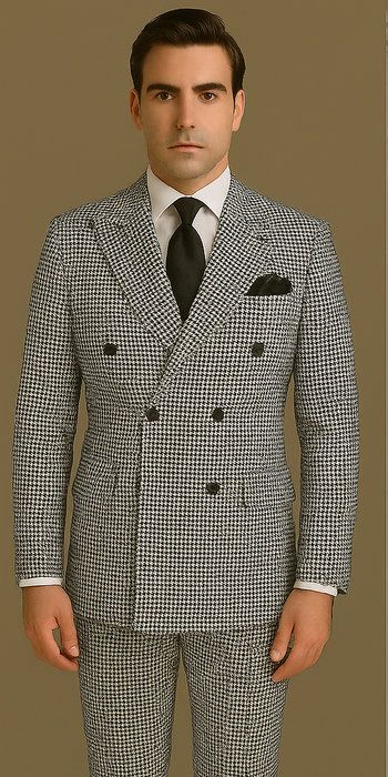 Rossi Man Milano RM1588 – Men's Modern 3-Piece Slim Fit Suit | Stylish Formal Outfit