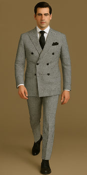 Rossi Man Milano RM1588 – Men's Modern 3-Piece Slim Fit Suit | Stylish Formal Outfit
