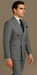 Rossi Man Milano RM1726 – Men's Modern Fit 3-Piece Suit | Stylish Formal
