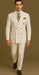 Rossi Man Milano RM1770 – Men's Modern Slim Fit 3-Piece Suit | Formal