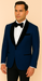 Rossi Man RM1483 – Slim Fit Smoking Style 3-Piece Tuxedo for Men