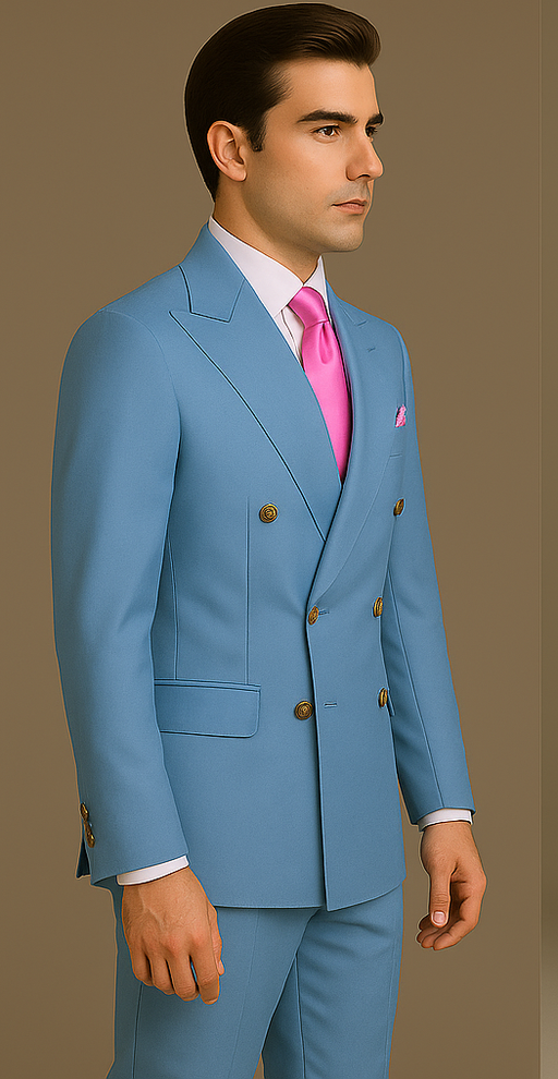 Rossi Man RM1771 – Sophisticated Milano Slim Fit Suit for Men | Premium Formal