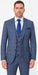 Rossi Man MAX RM1823 Slim Fit 3-Piece Blue Plaid Suit – Tailored for Weddings & Business
