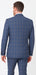 Rossi Man MAX RM1823 Slim Fit 3-Piece Blue Plaid Suit – Tailored for Weddings & Business