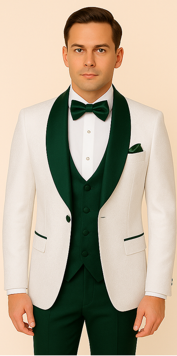 Rossi Man RM1482 – Men's 3-Piece Tuxedo from the Smoking S Collection