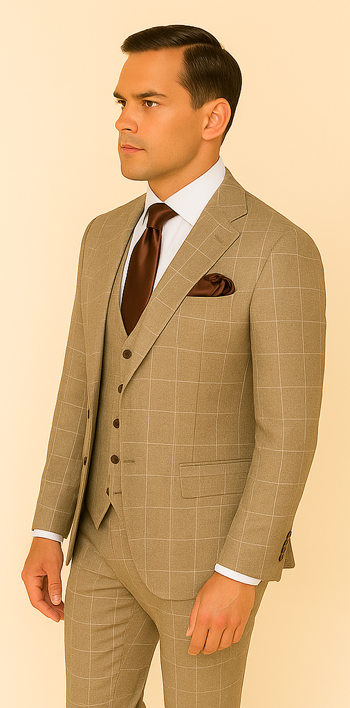 Rossi Man Tom RM1852 – Stylish Men's Tailored Suit for Formal Wear Modern Fit