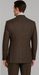 Rossiman Brown & Blue Vintage Glen Plaid Suit with Windowpane Pattern