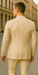 Rossiman Men’s Cream Sateen Suit – Elegant Glossy Formalwear