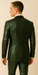 Rossiman Men’s Green Sateen Suit – Glossy Finish with Modern Flair