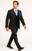 Rossiman Men's Dark Gray Slim Fit Suit – 3-Piece Vested Set with Flat Front Pants