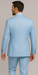 Rossiman Men’s Light Blue Slim Fit Suit – Elegant Double-Breasted Design