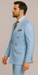 Rossiman Men’s Light Blue Slim Fit Suit – Elegant Double-Breasted Design