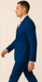 Rossiman Men’s Royal Blue Glossy Sateen Suit – Bold & Refined Look