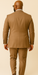 Rossiman Men’s Tan Suit – Gold Buttons & Double-Breasted Vest Elegance