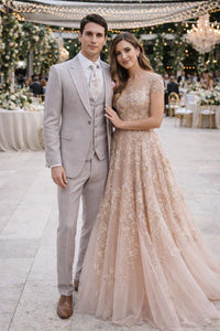 Rossiman Sharkskin Gray Plaid Suit – Double-Breasted Windowpane Suit for Men