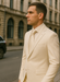 Rossiman White Sateen Suit for Men – High-Shine Formal Elegance